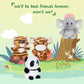 My Oli 5'' Forest Animal Plush Set - Panda, Elephant, Giraffe & Tiger Bundle For Kids & Babies (Pack Of 4)