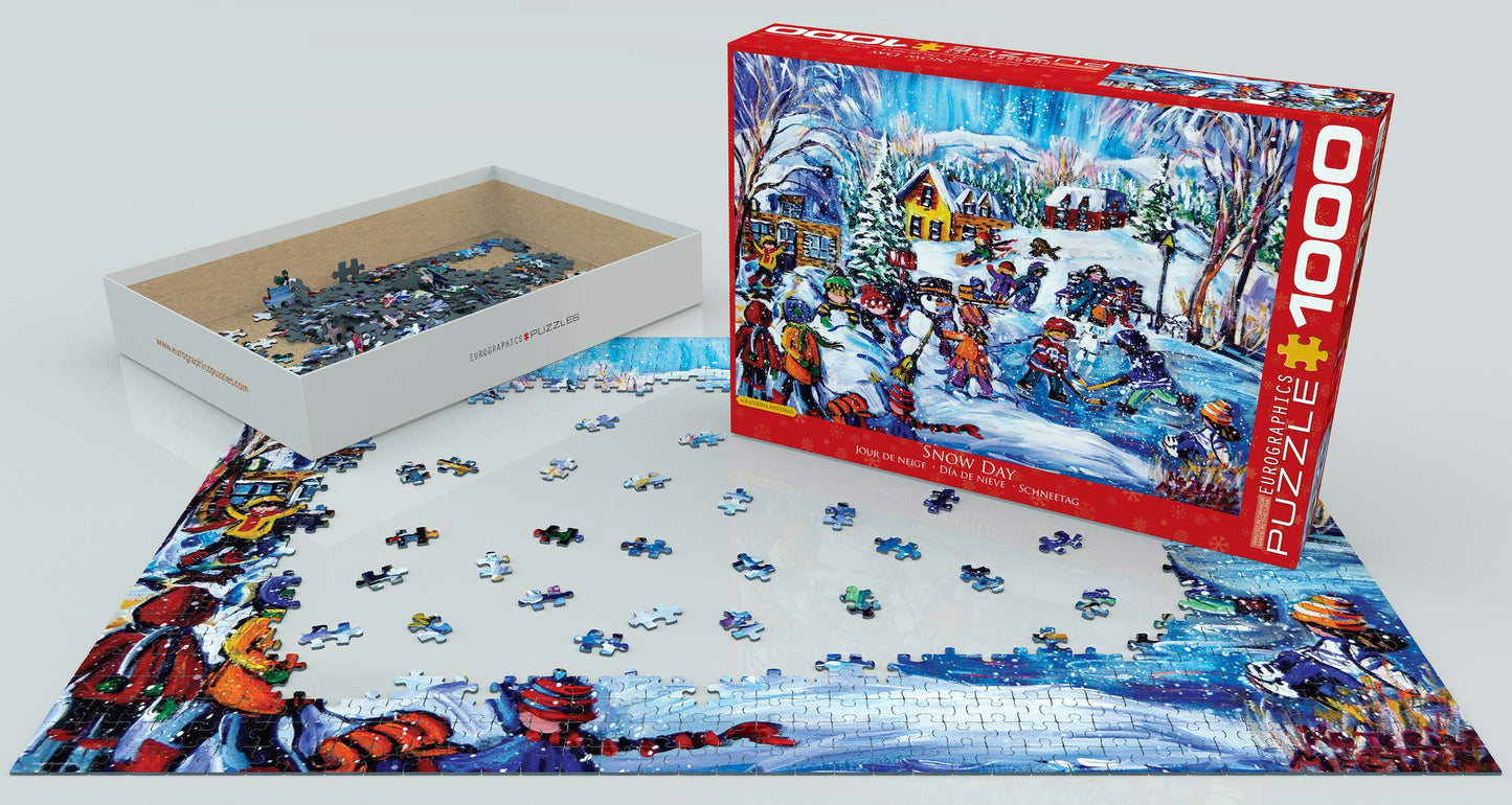 Eurographics Snow Day Game Puzzle (1000 Piece)