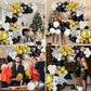 Aobkdeco 151Pcs Christmas Balloon Garland Arch Kit With Red White Golden Dark Green Balloons Candy Foil Balloons Candy Cane Ball