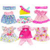 Huang Cheng Toys Set Of 6 Doll Clothes For 10-12 Inch Doll Baby Dress Clothes Outfits Costumes Doll Accessories Clothing Handmade