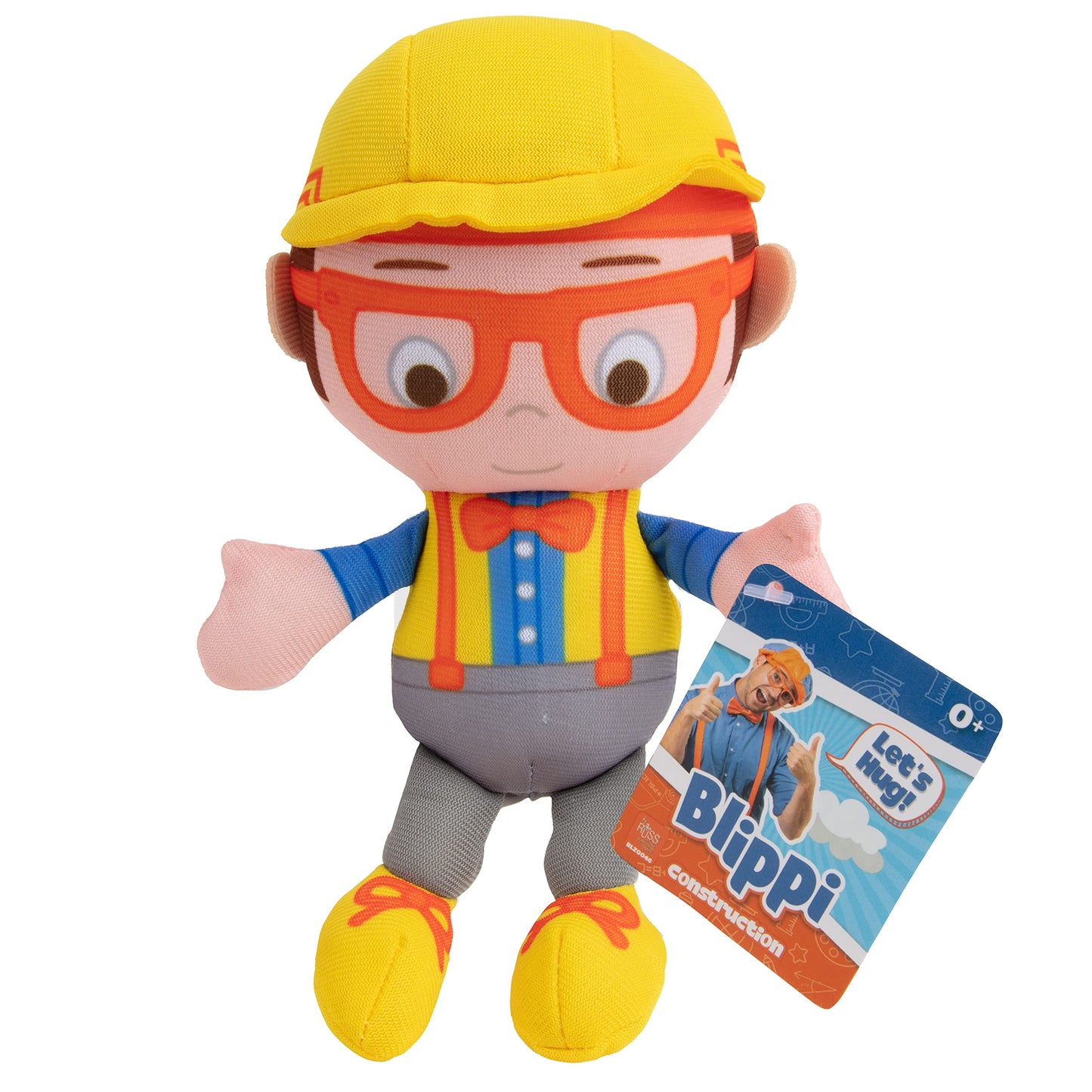 Blippi 7 Fireman, Construction Worker, & Original Character Plush Figures 3-Pack - Officially Licensed - Quality & Soft Collecti