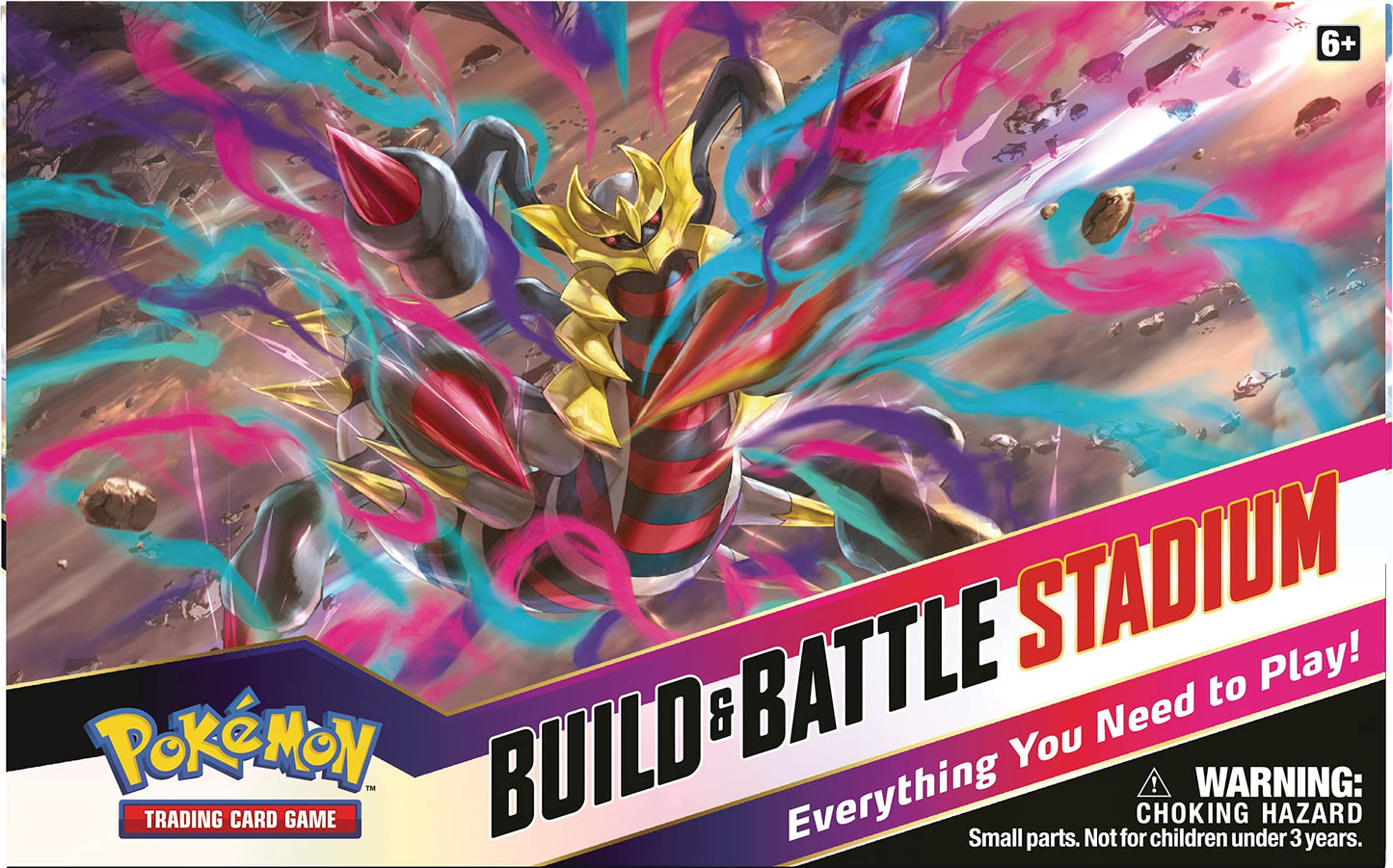 Pokemon TCG Sword & Shield Lost Origin Build & Battle Stadium - Multi Color, Model 182-85072, Paper Material