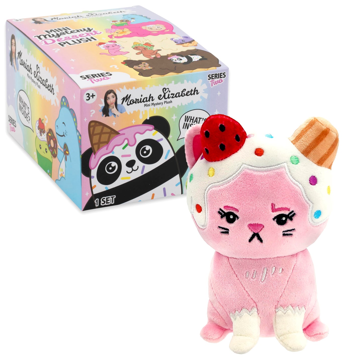 Moriah Elizabeth 6    Mini Mystery Plush - Series 2; 2 Pack Bundle; Youtube Craft Channel, Blind Box, 2 Of 9 Possible, Official