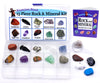 Dancing Bear -15 Pc Rock & Mineral Collection With Collector Box/Display Case, Id Sheet, Rock Book, Magnifying Glass, Beginner S