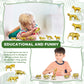 Deekin 24 Pcs Gold Plastic Animal Figurines Toys Zoo Safari Animal Figures Safari Animals Figurines Decor Mini Jungle Animal Cak
