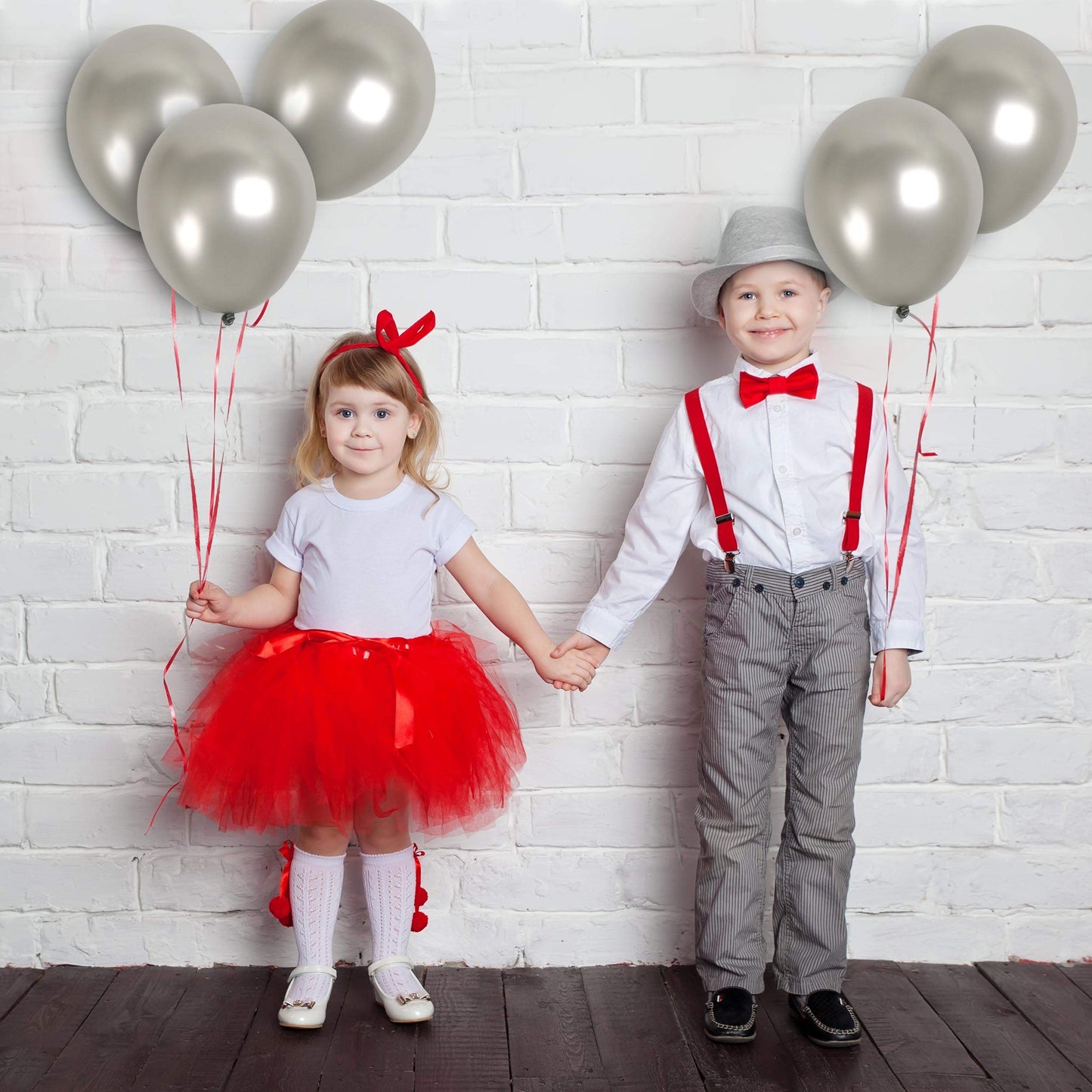 Treasures Gifted Metallic Silver Balloons - Helium Pearl Gray Balloons - 12 Inch Silver Metallic Balloons, Bulk Pack - Grey Meta
