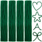 EBOOT 100 Pieces Pipe Cleaners Chenille Stem for Arts and Crafts, 6 x 300 mm (Dark Green)