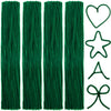 EBOOT 100 Pieces Pipe Cleaners Chenille Stem for Arts and Crafts, 6 x 300 mm (Dark Green)