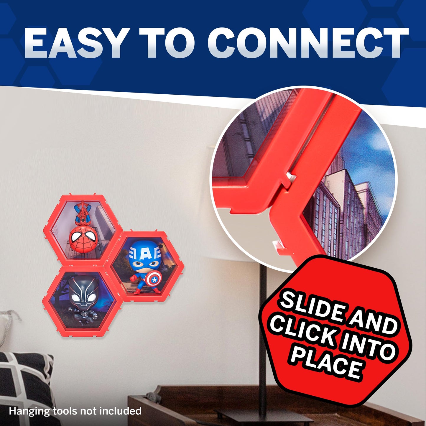 Wow! Pods 4D Marvel Captain America Toy, Unique Connectable & Collectable Bobblehead Figure, Wall/Shelf Display, Toy Action Figure, Toy Figures, Captain America Action Figure, Gifts For Kids & Adults