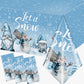 3Pcs Winter Gnome Tablecloth, Christmas Snowflake Tablecloth, Let It Snow Rectangle Winter Wonderland Tablecloth For Winter Holi