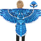 D.Q.Z Bird-Wings-Owl-Costume for Kids with Mask, Dress Up Clothes for Boys Girls Eagle Role Play Hallowen Party (Blue)