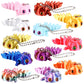 Honoson 12 Pcs 3D Printed Animal Keychains Bulk 3D Printed Small Animal Keychains Flexible Gift Articulating Pet Stress Relief f