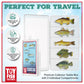 Toy Fish Factory American Angler Toy Fish Set - Miniature Largemouth Bass, Crappie, Bluegill, Catfish, Striped Bass - Multicolor, Plastic