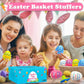 Easter Party Favors Basket Stuffers For Toddler Boys Girls,12 Pack Light Up Spinning Tops Toys With Music, Easter Egg Hunt Suppl