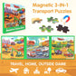 Synarry Vehicle Theme Magnetic Puzzles For Toddlers 3-5, 36 Pieces Travel Puzzles For Kids Ages 4-8, Car Airplane Road Trip Activities Magnet Games Toys For 3 4 5 6 Year Old Children Boys Girls Gifts