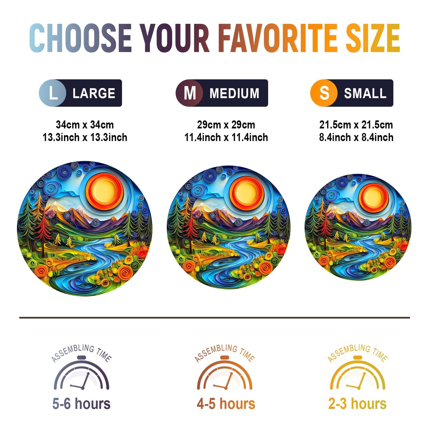 Wooden Puzzles for mature-themeds  Unique Animal Shaped Sunrise Scenery mature-themed Puzzle  3D Vision Wooden Jigsaw Puzzles mature-themed  Challenging Creative Gifts Family Games 13.4 * 13.4in 300pcs