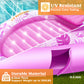 Sloosh Inflatable Tanning Pool Lounger Float, 70' X 50' Pool Floats Adult With Pillow,Oval Suntan Tub Raft Floatie,Sunbathing Bed Lounge For Water Blow Up Kids Ball Pit Party Gifts,Pink