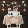 HODIHIWI Wildflower 1st High Chair Banner Birthday Decorations For Girls Flower Cake Topper Hat Floral Theme Party Decoration