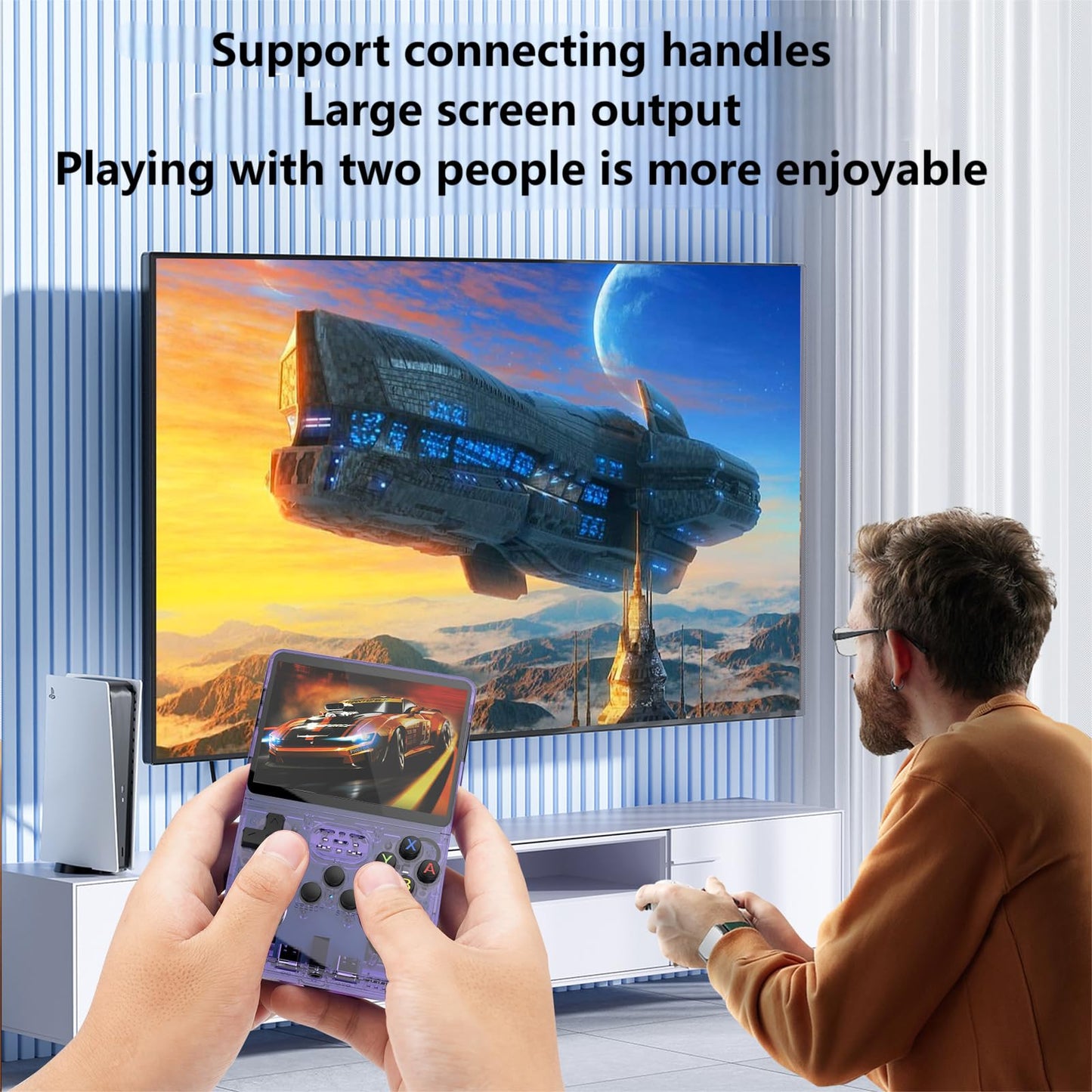 Ugonetend R36S Retro Handheld Gaming Console With 64G Cards, Portable Retro Game Consoles Linux Gaming System 13+ Emulator 3.5-I
