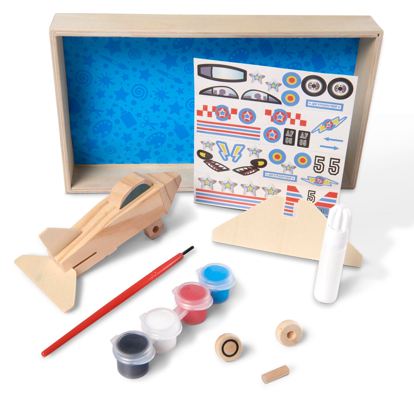 Melissa & Doug Decorate-Your-Own Wooden Plane Craft Kit