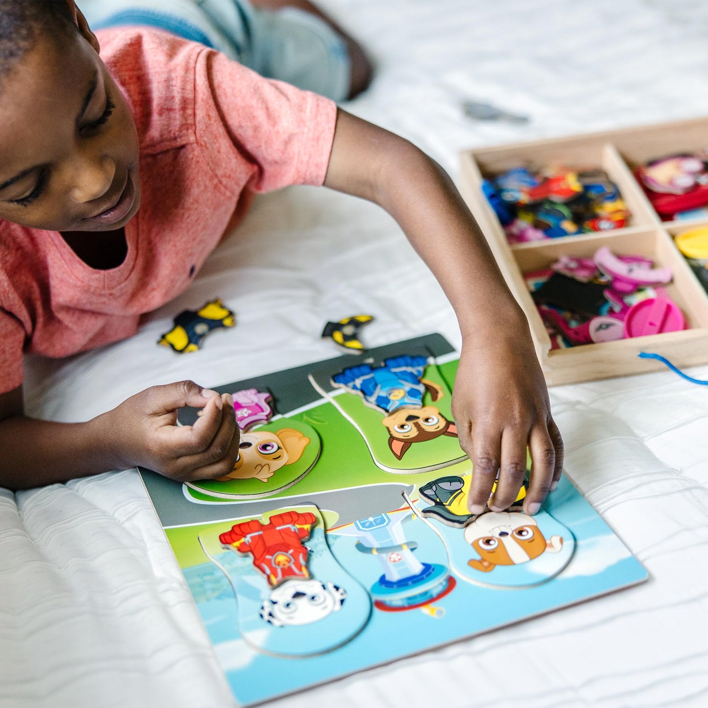 Melissa & Doug Wooden Magnetic Pretend Play Set - PAW Patrol, 64 Pieces, Multi Color, Small