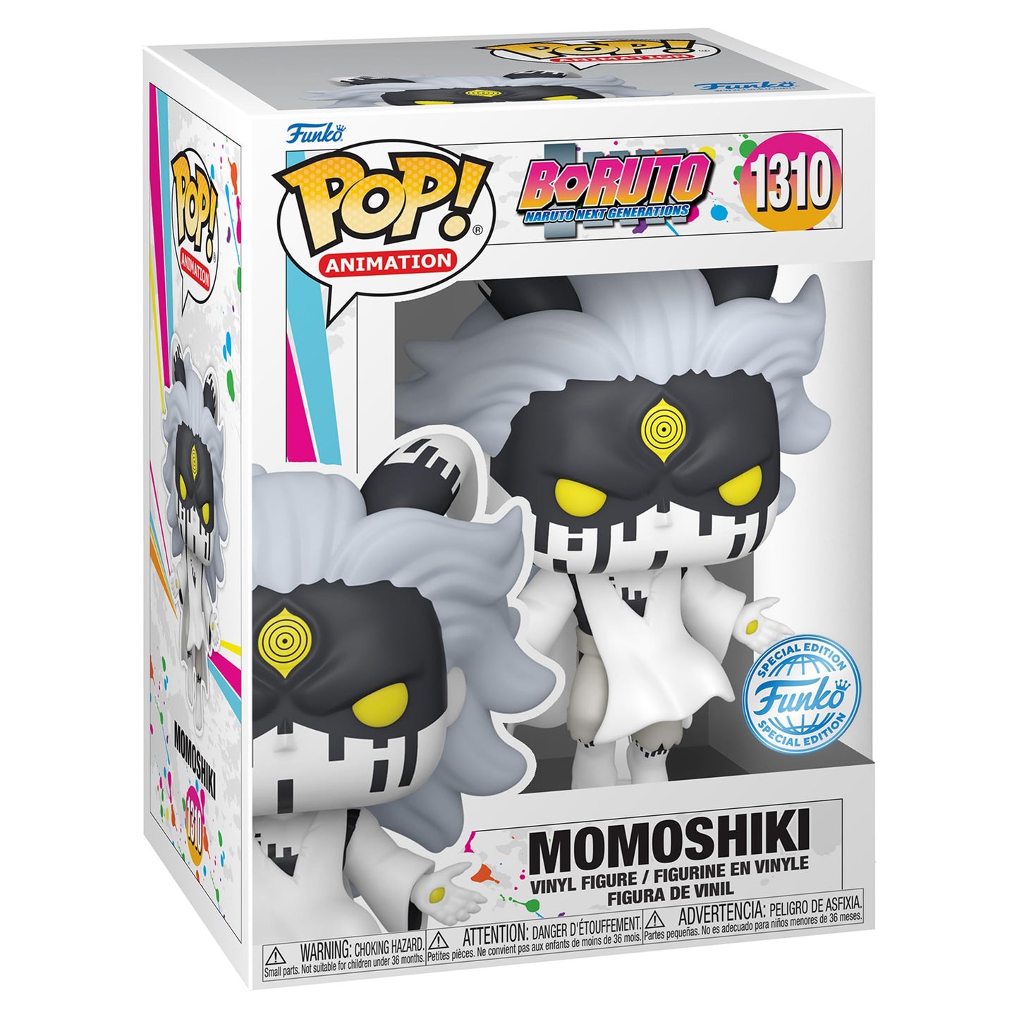 Funko Pop! Animation: Boruto Next Generations - Momoshiki Special Edition White limited availability Vinyl Figure #1310