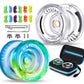 Magicyoyo Responsive Yoyo For Kids K2 Crystal, Dual Purpose Plastic Yo-Yo For Beginners, Replacement Unresponsive Bearing For Intermediate Advanced With12 Yoyo Strings, 2 Kk Bearings, 1 Yoyo Case
