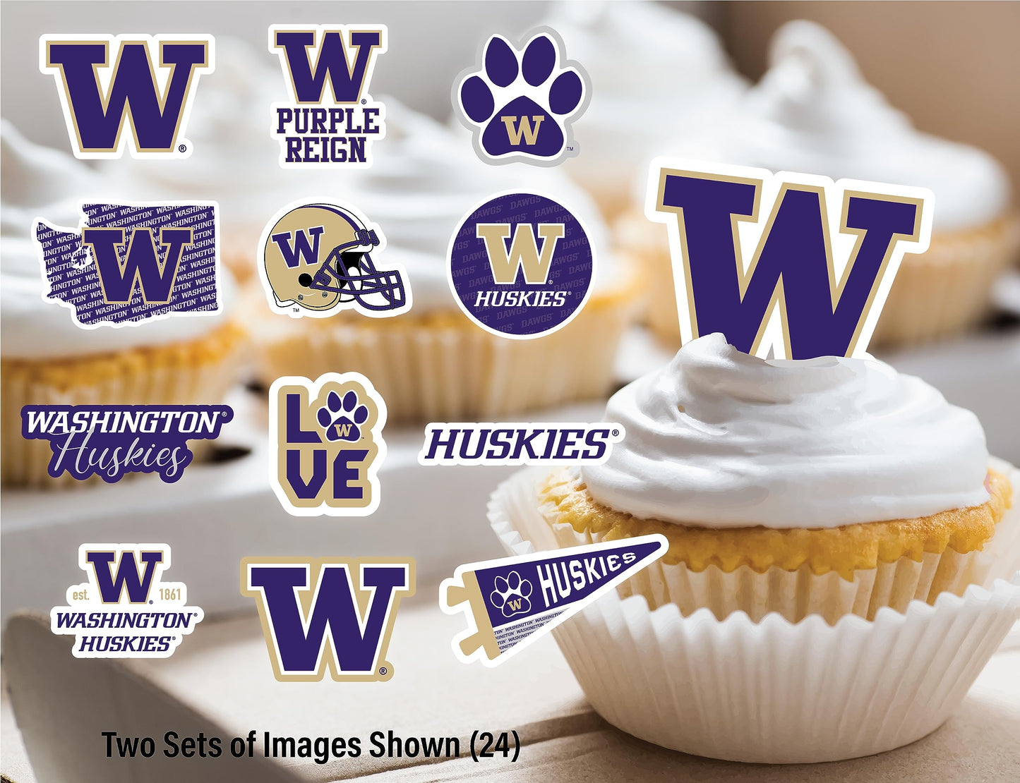 Washington Party Supplies (42 Pieces) For Universityof Washington Graduation, Tailgating And Birthday Party Decorations With Uw