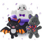 JOYIN 4PCS Baby Halloween Plush Toy  Plushie Cauldron with Ghost Bat Cat  Halloween Playset for Kid Trick or Treat  School Classroom Party Favor Supply Gift  Goodie Bag Stuffer Filler  Prize and Treat