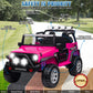 MOEYURO 24V 4WD 2 Seater Ride on Car Power 4 Wheels w/4X200W Motor, Remote Control, 3 Speeds, Bluetooth Music, Spring Suspension