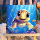 Reivworl Paint by Numbers Kit for Kids with Frame and Easel, Dolphin Paint by Number for Kids Age 6-8-12, Acrylic Paint by Numbe