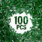 100 Piece Green Bricks Bulk, 12 Size Green Classic Building Blocks Bricks, Compatible With Lego Parts And Pieces(Color: Green)