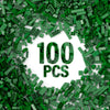100 Piece Green Bricks Bulk, 12 Size Green Classic Building Blocks Bricks, Compatible With Lego Parts And Pieces(Color: Green)