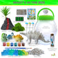 2Pepers Diy Dinosaur Gifts For Boys, Kids Birthday Gifts Arts And Crafts For Boys Nightlight Terrarium Kit, Toys For Boys Age 3 4 5 6 7 8 9 10 11 12 Year Old