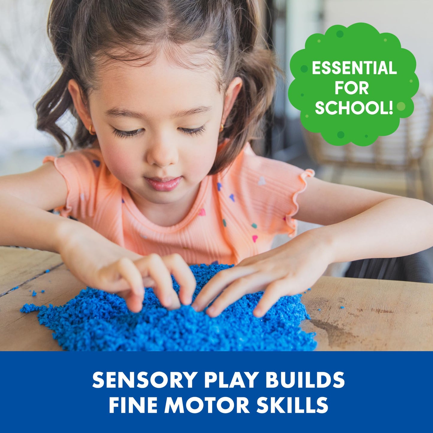 Educational Insights Pluffle 4-Pack - Sensory Bin Foam Set, No Mess Alternative to Sand Toys & Slime for Toddlers, Fun Sensory T