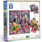 eeBoo Piece & Love: Cat & The Castle - 1000 Piece Puzzle - mature-themed Square Jigsaw  23x23  Includes Image Reference Insert  Glossy Pieces