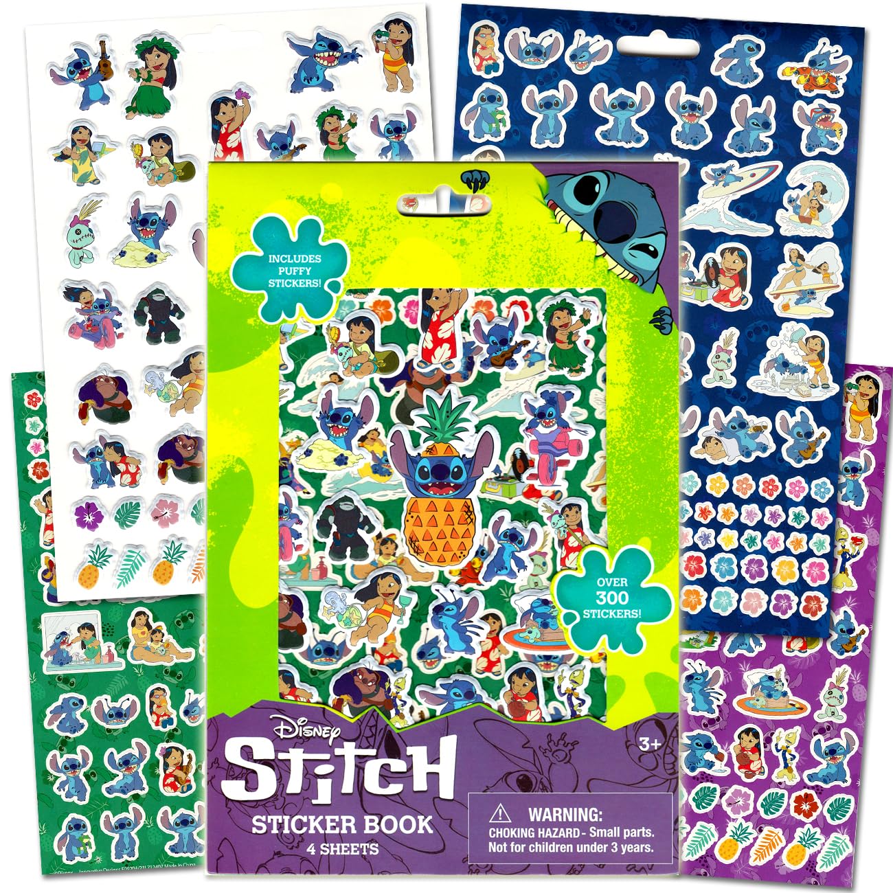 Bendon Disney Lilo and Stitch Coloring Activity Book & Sticker Set for Kids - Bundle-Stitch