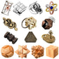 Syhood 14 Pcs Brain Teaser For Adults Metal Puzzles 3D Steel Mind Puzzle Games For Adults Wooden Unlock Interlocking Puzzle Adult Iq Educationtoys Smart Toy(Educational)