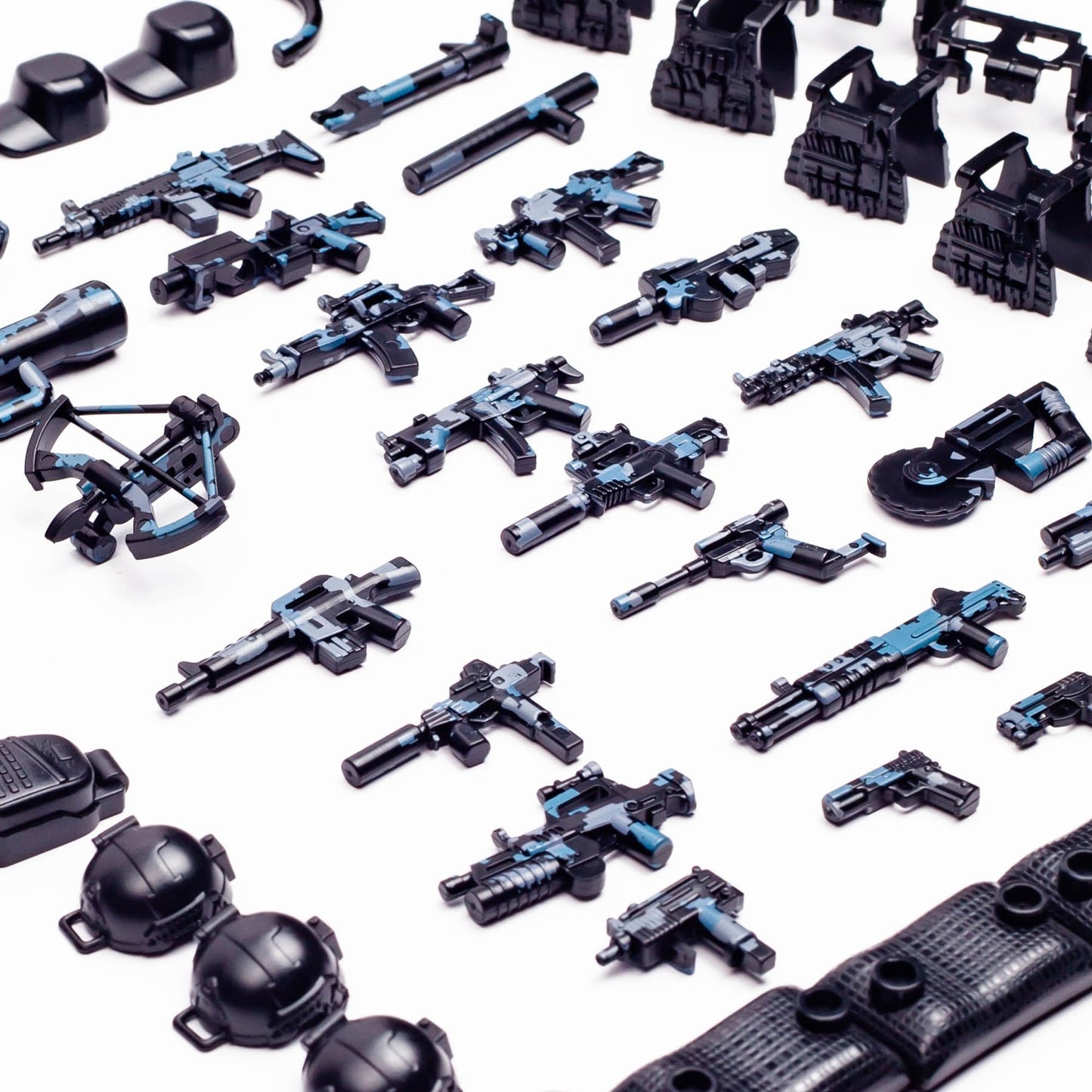 MaozyHomie 56 Pcs  Pack Military  German Camouflage   Army Battle Toy Set  Accessories Kits  Toys Building Blocks Compatible with Major Brand  3 Years Old and up