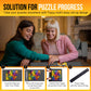 Puzzle Mat Jigsaw Puzzle Mat And 3 Puzzle Trays, Puzzle Mat Roll Up 51”X31”, Portable Large Puzzle Mat Organizer Up To 2000 Pcs, No Creases To Your Finished And Unfinished Puzzles, Rubber Puzzle Mats