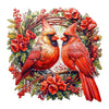 Jigfoxy Wooden Puzzles for mature-themeds  Cardinal Wood Puzzles mature-themed  Unique Animal Shape Wooden Jigsaw Puzzles  Birthday Gifts for Puzzles Lovers Family Friend (L-13.3 * 13.3in-300 pcs)