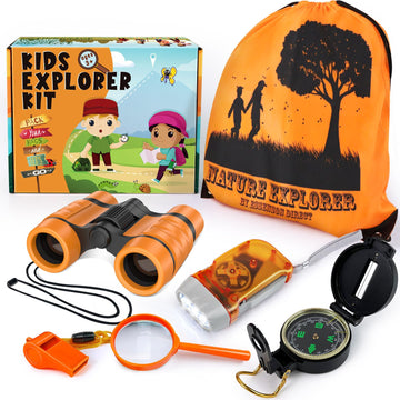 Essenson Kids Explorer Kit - Adventure Kit For Kids, Outdoor Explorer Kit With Binoculars, Summer Outdoor Toys For Kids Ages 4-8