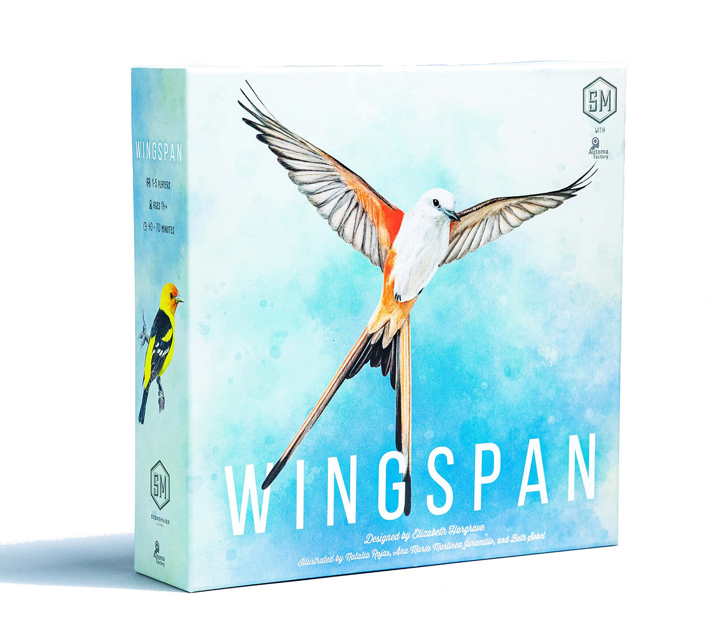 Stonemaier Games: Wingspan (Base Game) By Elizabeth Hargrave | A Relaxing, Award-Winning Strategy Board Game About Birds For Adults And Family | 1-5 Players, 70 Mins, Ages 14+