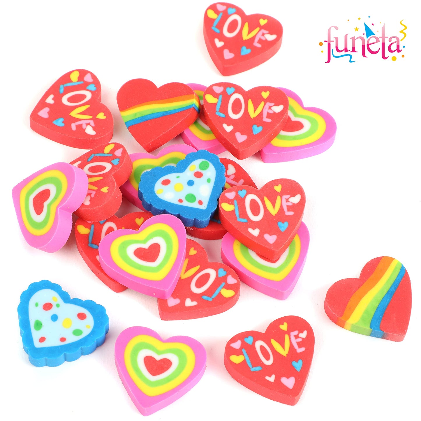 Funeta 30 Pack Valentines Day Stationery, Kids Class Party Favor Cards Set and Gifts for School Classmates, Each Includes 2 Penc