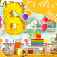 Sratte Number Piñata Birthday Piñata Decorations Gold Foil Piñata With Stick Blindfold Confetti For Boy Girl Birthday Party Decorations Anniversary Celebrations Fiesta Supplies(Number 6)