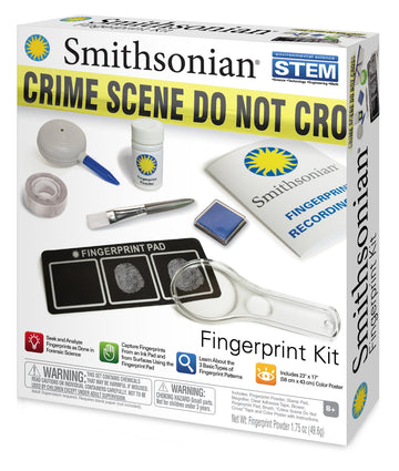 Smithsonian Science Activities Smithsonian Finger Print Kit Gray