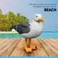 SATOHA Quay Traders Nautical Theme Seagull - 22 cm Resin Decor - White, Model JGJNV131