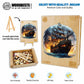 Woodbests Wooden Puzzle For Adults, Sailing Ship Puzzle (M, 200Pcs, 11.8'X11.7') Beautiful Wooden Box, Wooden Jigsaw Puzzles Unique Shape, Birthday Gifts For Adults And Kids Family Game
