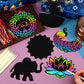 JULMELON 36 PCS Diwali Crafts, Rainbow Scratch Art DIY Scratch Paper Cards Magic Color Diwali Gifts Arts and Craft Kits Bulk Hap