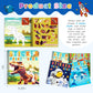 Homicozy 4Pcs Sticker Paint Books For Kids Ages 4-10,Dinosaur Astronaut Ocean Animals Designs Paint By Stickers,Sticker By Numbers,Party Birthday Gifts For Boys 4-10,Create 40 Pictures At A Time